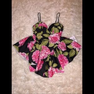 *NEW* ASOS Rose Floral Sweetheart Mini Dress